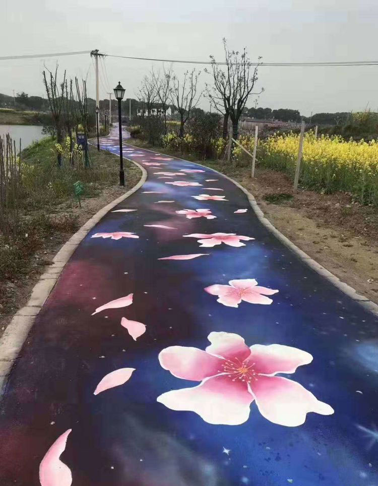 合肥沥青路面彩绘
