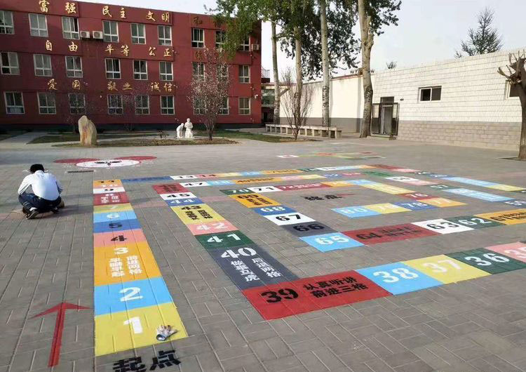 合肥沥青路面彩绘