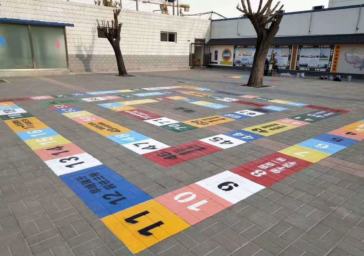 合肥沥青路面彩绘