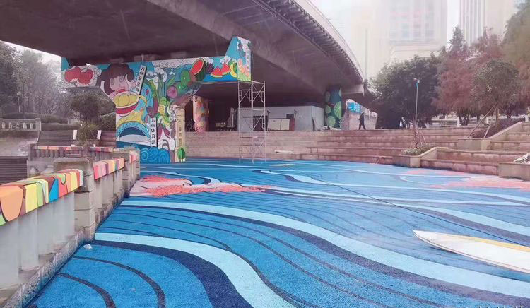 合肥沥青路面彩绘