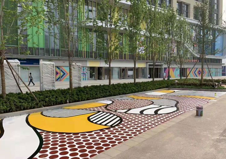 合肥沥青路面彩绘
