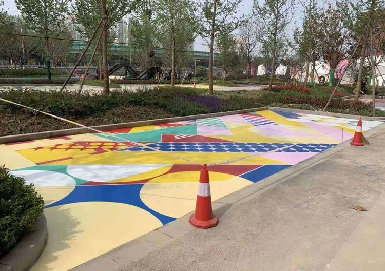 合肥沥青路面彩绘