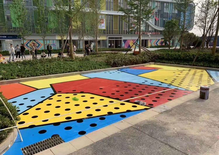 合肥沥青路面彩绘