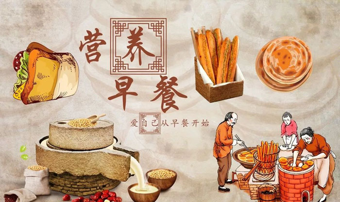 包子铺墙体彩绘