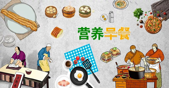 包子铺墙体彩绘