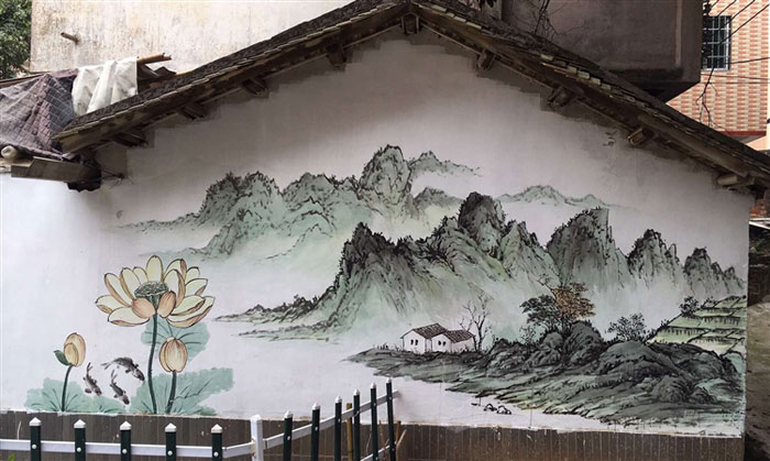 科技馆墙体彩绘